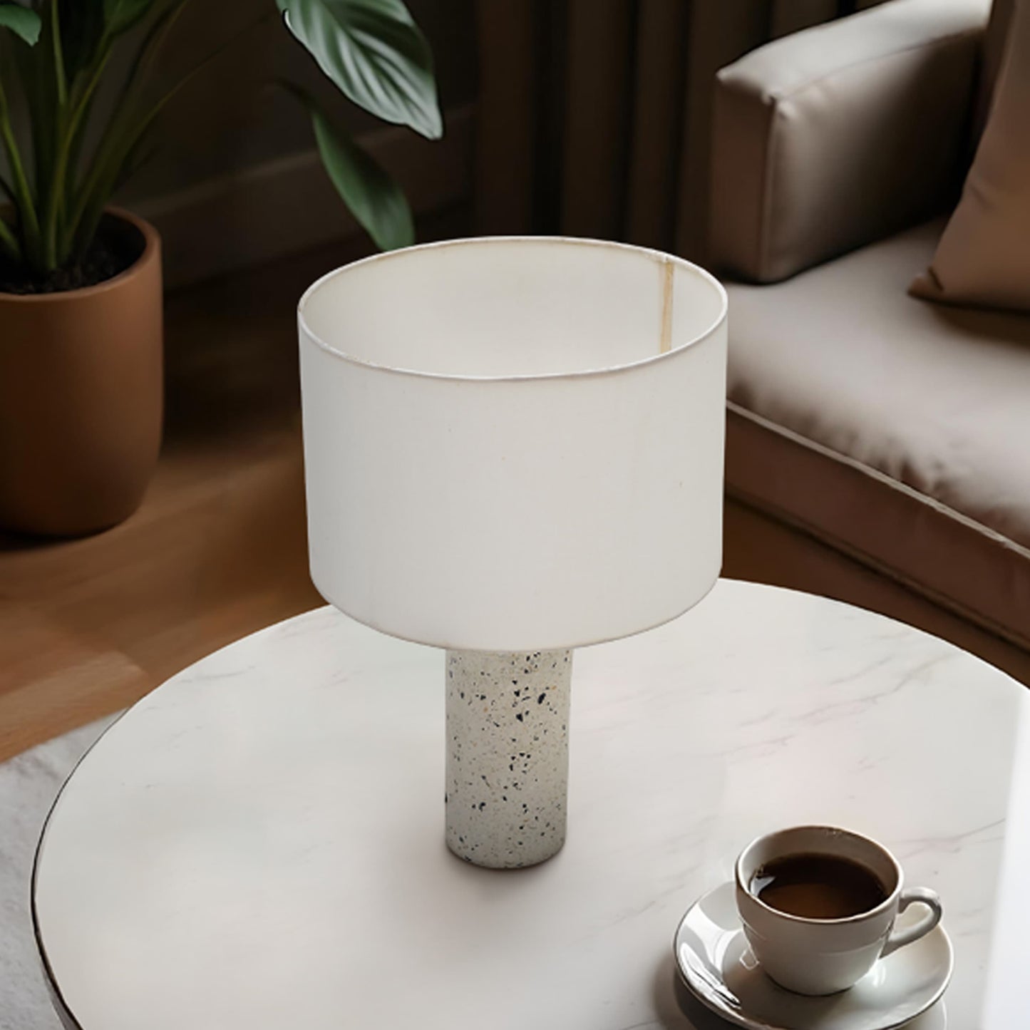 Terrazzo Table Lamps - Cylinder Terra