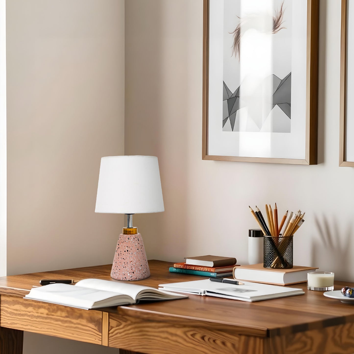 Terrazzo Table Lamps - Cone Terra